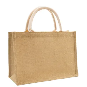 Ucuz düz çevre dostu moda jüt alışveriş çantası özel Logo baskılı yeniden kullanılabilir plaj bakkal alışveriş jüt Tote çanta