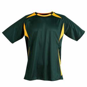 Camiseta de fútbol de contraste liso de primera calidad, ropa atlética elegante y funcional con ajuste de tela transpirable y que absorbe la humedad - Product Image 6