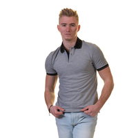Camiseta Deportiva de Cuello Camisero, Antiarrugas, Bordada, de Punto, Talla Grande, 100% Algodón Comprimido, Calidad Garantizada a Bajo Precio