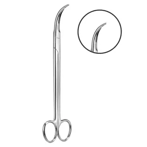 手术器械手术领域心血管和胸廓乔根森解剖剪式强弯曲刀片不锈钢。