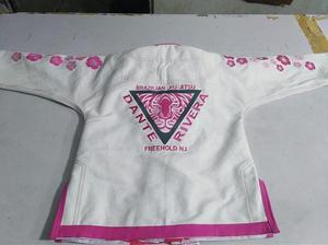 Kimono Profesional de Jiu Jitsu Blanco Liso / Bjj / BJJ Personalizado Azul para Hombre, Uniforme Brasileño de Jiu-Jitsu - Product Image 6