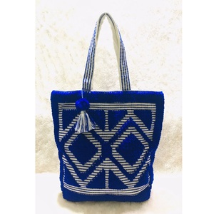 Recién llegado, bolso de compras para mujer, bolso de hombro bordado a mano de Color azul, producto de fabricación de tendencia - Product Image 1