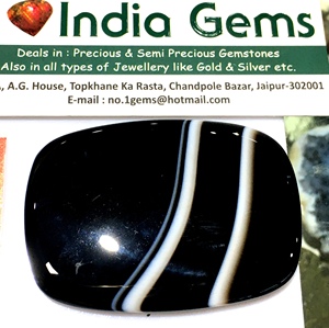 Cabochon d'agate à bandes naturelles de haute qualité forme carrée fabrication de bijoux en pierres précieuses en vrac certifiée sans trou prix de gros - Product Image 3