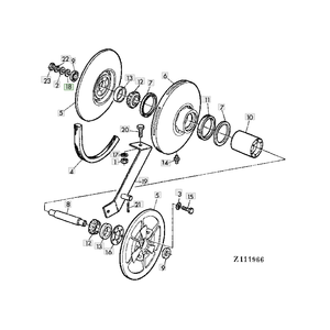 Componente de repuesto confiable Durable JD Tractor Washer Número de pieza 24M7097 para equipos agrícolas y reparaciones de tractores - Product Image 2