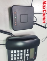 MAXCOMM FCT-550 Terminal fixe sans fil de bureau délicat et simple avec numéroteur et port téléphonique, et batterie TW