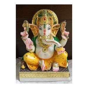 Statue de marbré Antique et blanc, 1 pièce, en marbre, ganji - Product Image 1