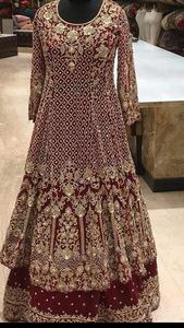 ชุดเดรสเจ้าสาว anarkali lehenga แบบดั้งเดิมอินเดีย/ปากีสถานที่สวยงามสำหรับงานแต่งงาน - Product Image 2