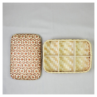 Nouvel arrivage boîte-cadeau écologique en bambou et osier, emballage tissé à la main en bambou personnalisé fabriqué au Vietnam