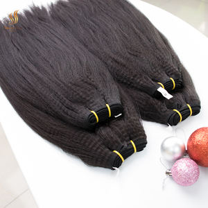 Envío rápido Sin procesar Virgen cruda Vietnamita Rizado Recto Remy Trama de cabello Grado 10A Máquina de color personalizada Trama Doble - Product Image 4