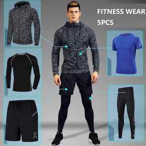 Vedo-Conjunto de compresión para hombre, ropa deportiva de secado rápido, transpirable, con logotipo personalizado, venta al por mayor, envío directo - Product Image 5