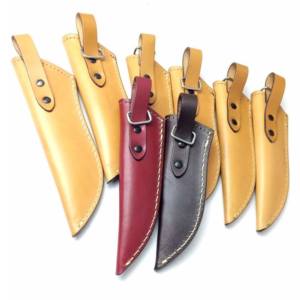 ปลอกหนังฝังลายสำหรับมีดใบมีดแบบยึดติด,ทำจากธัญพืชจำนวน8ชิ้น - Product Image 2