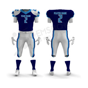 Vente en gros Uniformes de football américain pour hommes respirants à séchage rapide Conceptions personnalisées Uniformes sublimés grande taille - Product Image 5