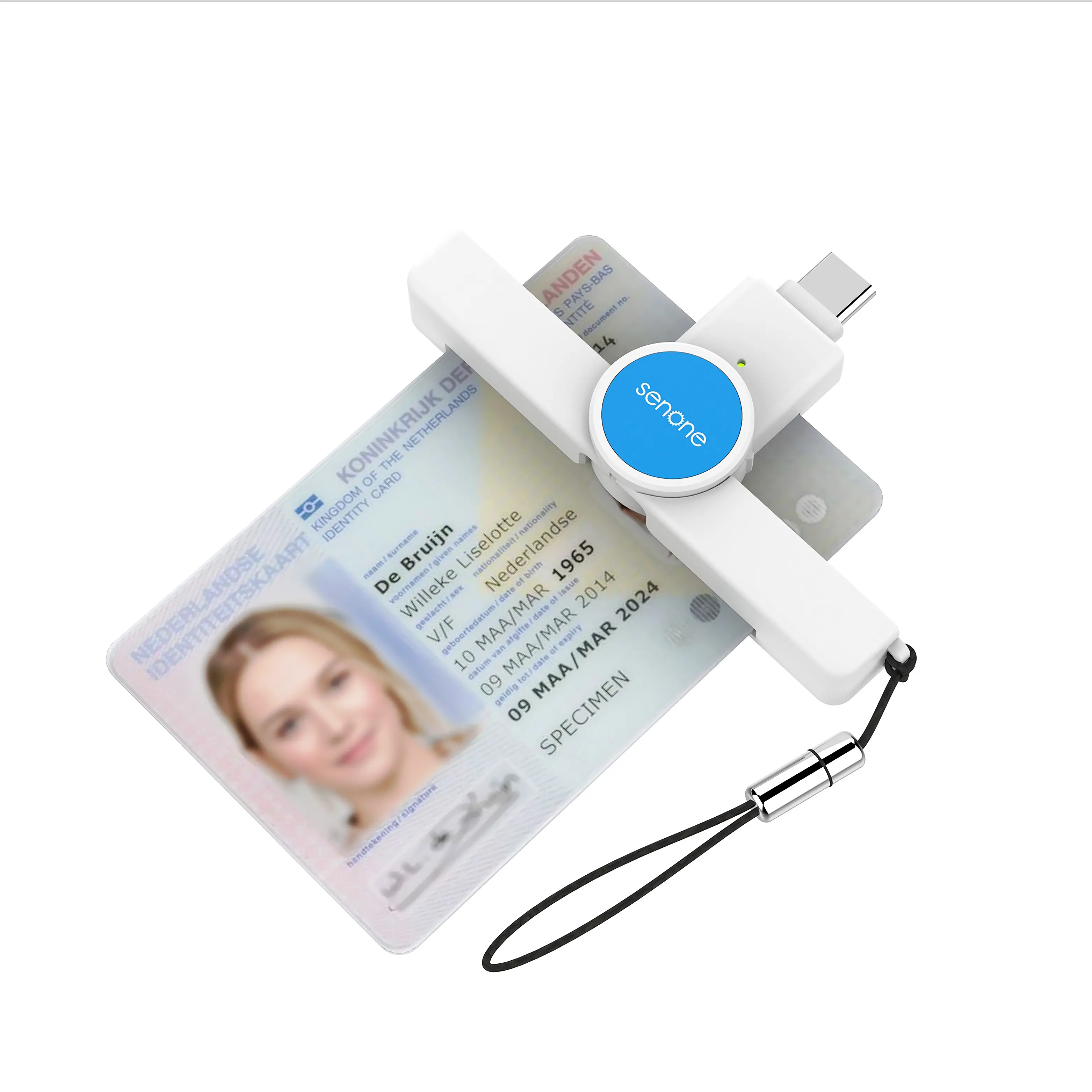 SENONE — lecteur de cartes sim intelligent, lecteur de carte USB C, paiement sans contact (dab), identification par empreinte digitale