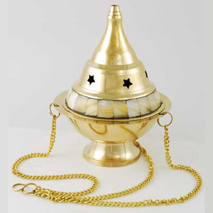 Incensario colgante de latón para Iglesia Católica, hecho en la India - Product Image 1