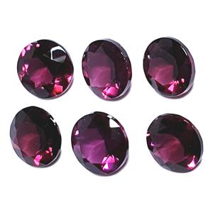 Grenat Rhodolite taille ronde calibré toutes formes et tailles prix de gros pierres précieuses en vrac rond Rose coupe grenat rouge - Product Image 5