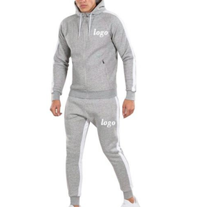 Chándales deportivos personalizados para hombre ajustados para correr 100% algodón de talla grande chándales de invierno con rayas - Product Image 6