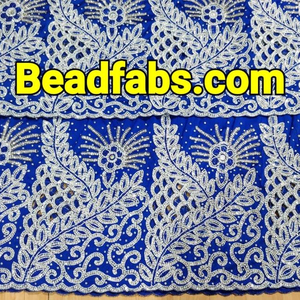 ผ้าลูกไม้สไตล์จอร์จวัสดุผ้าไหมประดับลูกปัดสำหรับผู้หญิงชุดอินเดียตรงจากโรงงานเสื้อผ้าแอฟริกันสำหรับ2021ขายส่ง - Product Image 4