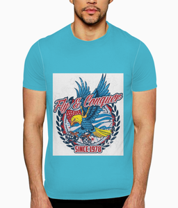 Camiseta de Manga Corta con Cuello Redondo, 100% Algodón, Estampada, Transpirable, Tejida, Ecológica, Anti-Pilling, Casual para Hombre, OEM - Product Image 1