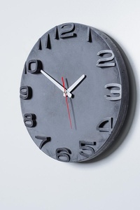 Minimalist Round Metal Wall <b>Clock</b> Analog Quartz <b>Silent</b> Design for Living Room - Product Image 2