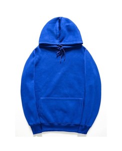 Sweat-shirts d'hiver à capuche unis en polyester/coton imprimé numériquement, doublés polaire, écologiques - Product Image 1