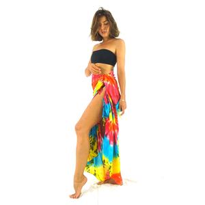 Gran oferta transpirable Hawaiano Tie-Dye Sarong Pareo 100% rayón Casual, Sexy, ropa de playa de verano personalizado Unisex cubrir hasta el 2017 - Product Image 5