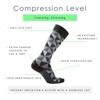 Chaussettes de compression respirantes fines à motif léopard, écologiques, classe 2, 20-30 mmHg, au-dessus du genou, pour infirmières, usage quotidien