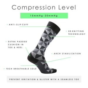 20-30 mmhg fashion compression <b>knee</b> <b>high</b> <b>socks</b> for nurse - Product Image 4
