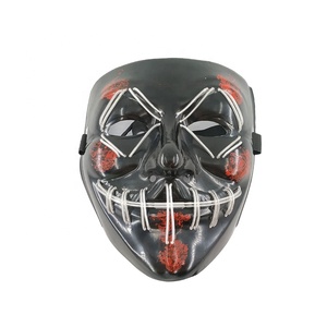 Incandescente <span class=keywords><strong>maschera</strong></span> di halloween, zombie maschere di halloween, halloween ha condotto la luce up del cranio <span class=keywords><strong>maschera</strong></span> per halloween - Product Image 6