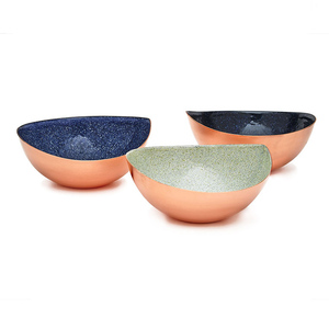 Accessoires de cuisine, vaisselle couleur or rose, bol en cuivre, forme ronde, haute qualité, design royal, bol de service pour aliments - Product Image 5