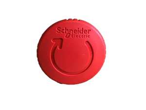 Botón Pulsador Empotrado Schneider Telemacanique Harmony Rojo de 22 mm, Nuevo y Original, ZB4BS844 - Product Image 2