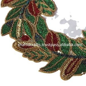 แผ่นรองแก้วลูกปัดกลมขนาด15นิ้วสำหรับใช้ในบ้านและร้านอาหารดีไซน์ล่าสุด - Product Image 2