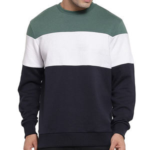 Sweat-shirt à col rond pour hommes, logo personnalisé, bon marché, sweat-shirt uni - Product Image 1