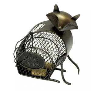 Iron Art Cute <b>Rat</b> Wine Cork Holder - Product Image 2