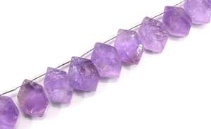 18 pièces de pierres précieuses en améthyste rose naturelle, forme hexagonale, non traitée, pierre brute coupée à la main, fabrication de bijoux faits à la main - Product Image 3