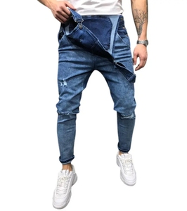 <b>Mens</b> Casual Cargo Overalls Multi Pocket Loose Pants Camping Suspenders Outdoor Labor <b>Jeans</b> Washed Eco-Friendly Breathable - Product Image 2