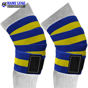 Enveloppe de genou élastique avec mélange de coton-Idéal pour l'haltérophilie, la dynamophilie et le fitness en salle de sport - Product Image 6