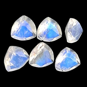 Trillion Cut Rainbow Moonstone All <b>Shapes</b> And Sizes Cut On Custom Orders In Wholesale Prices Loose Gemstone for Jewelry making - Product Image 2