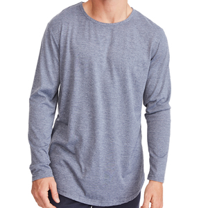 Camisetas de Manga Larga para Hombre, Cuello Redondo, 100% Algodón, Verano 2026, Venta Caliente, OEM, Ecológicas y Modernas - Product Image 5