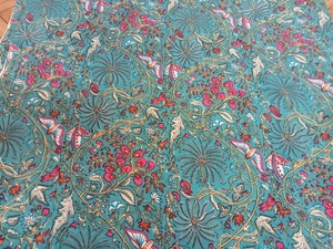 Ấn Độ Màu Xanh In Vải Jaipur In Bông Chạy Hoa Vải Thuốc Nhuộm Tay Màn Hình In Chạy Vậ<span class=keywords><strong>t</strong></span> Liệu - Product Image 3