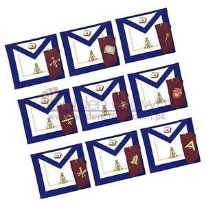 High QualitynMasonic Regalia 14th Degree Apron <b>and</b> Collar <b>Set</b> - Product Image 1