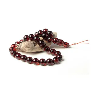 11mm Islamic Muslim Prayer Beads 33 Beads Red Cherry Color Baltic Amber Islamic Prayer Beads Muslim Rosary