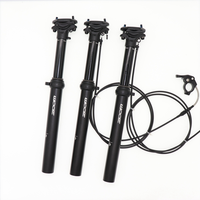 Zoom 30,9/31,6 X385MM MTB cuentagotas tija de sillín interior/exterior de 100MM bicicleta ajustable en altura de asiento