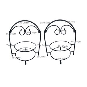 Juego de soporte para placas de hierro forjado de dos placas de almacenamiento de cocina de tamaño y forma personalizados de calidad superior - Product Image 6