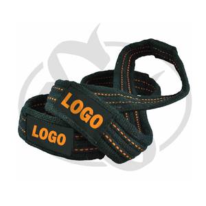 Correa de cuero de algodón de alta calidad para gimnasio, entrenamiento físico, logotipo personalizado para levantamiento de pesas - Product Image 6