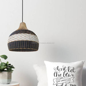Pantalla de lámpara de ratán estilo Bali, decoración de luz de pedante al por mayor - Product Image 5