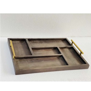 Plateau en bois avec poignées, bloc de construction, Design Unique, meilleur marché, mariage, quantité, vente en gros, qualité importée en inde - Product Image 1