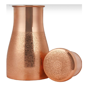 Botella de agua de cobre martillado vintage al por mayor a prueba de fugas y ecológica para agua potable exportador directo - Product Image 6