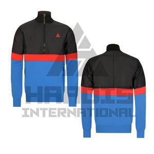 Chaquetas cortavientos con cremallera de nuevo diseño de alta calidad, chaqueta cortavientos reflectante personalizada para hombre, jersey para hombre, chaqueta con media cremallera - Product Image 1