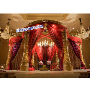 Mandap de Boda Real Tallado a Mano de Diseño Exclusivo, Jhrokha Maharani, Mandap Dulhan 2026, Venta en Australia, Decoración para Eventos - Product Image 1