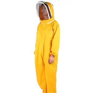 Spacious & High Visibility Protruding Hat with Mesh Veil Screen Protects Beekeeper Face Preventing Stings Unisex Beekeeping Suit